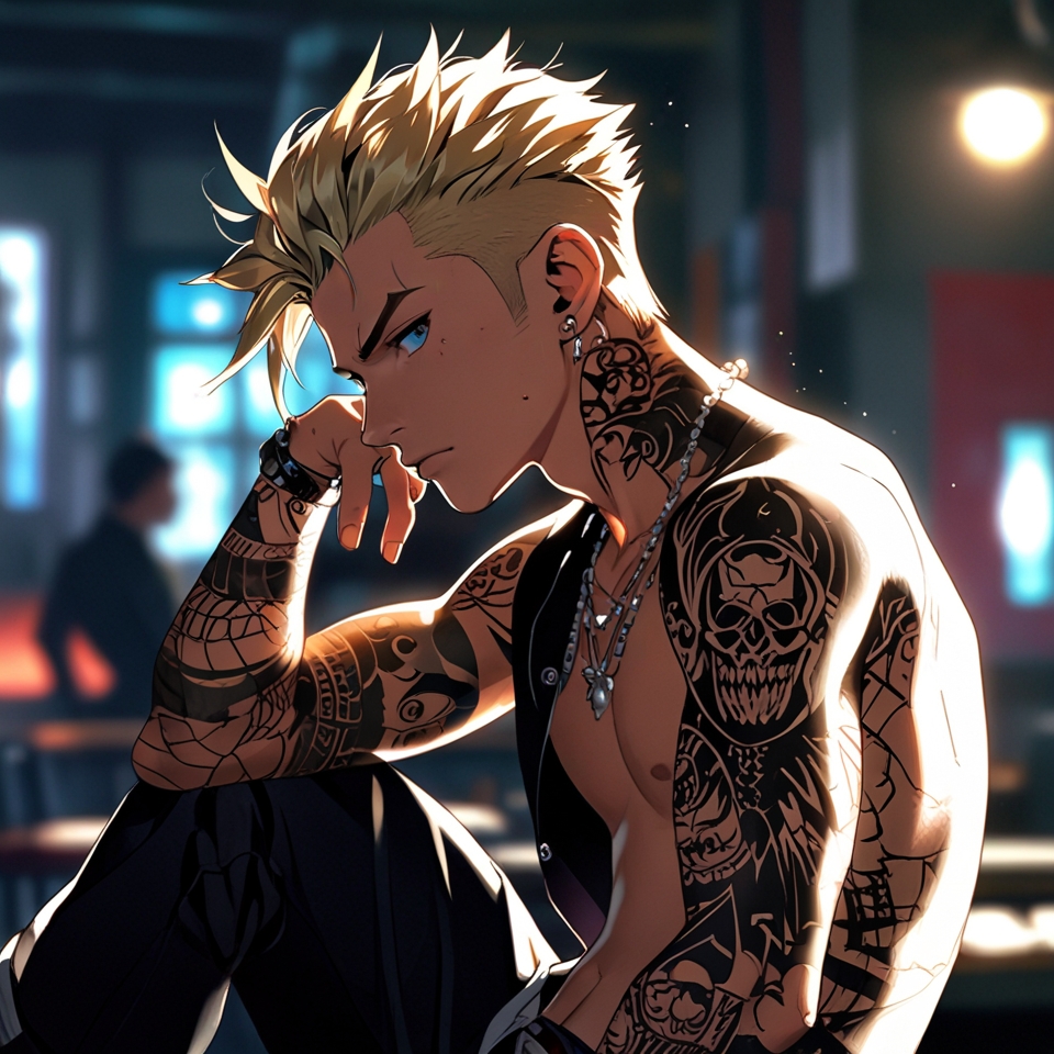 Leonardo Anime XL A young man with a vibrant blond mohawk myst 2 (9).jpg