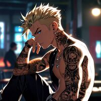 Leonardo Anime XL A young man with a vibrant blond mohawk myst 2 (9).jpg